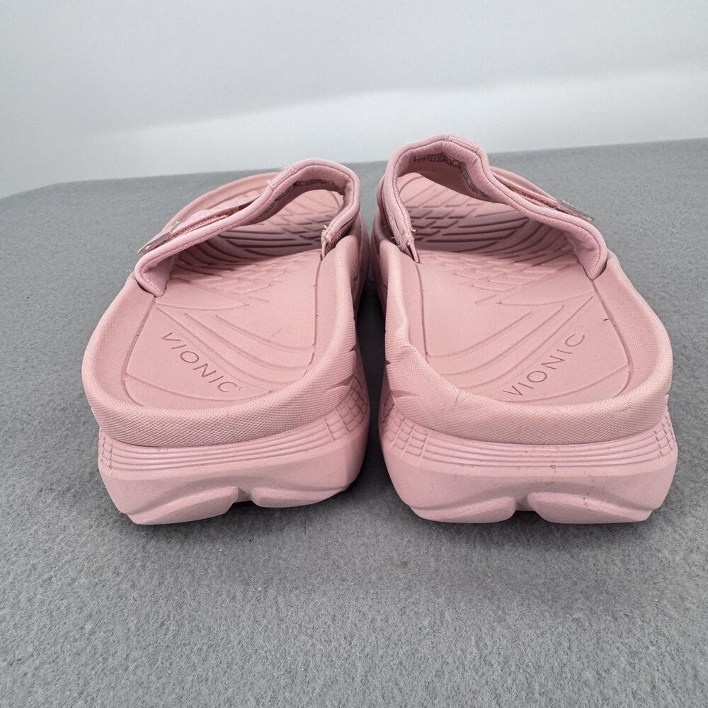 Vionic Rebound Recovery Slide Sandal Womens 7 Pink Orthotic Comfort Arch Support - Picture 2 of 7
